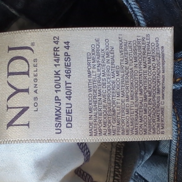 NYDJ Aline ankle Jeans With Lift Tuck Size 10 - Picture 9 of 11